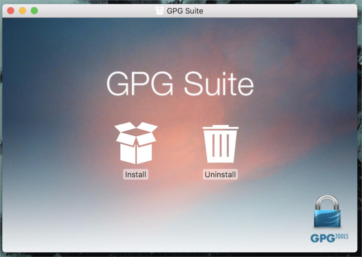 gpg suite for encypting mail app on mac